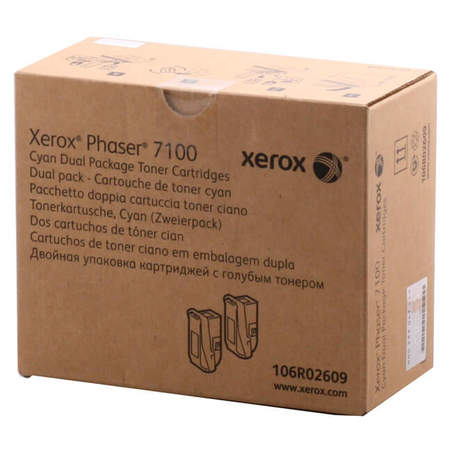 Toner Xerox 106R02609 Cyan Dual Pack 9,000 páginas