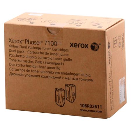 Toner Xerox 106R02611 Yellow Dual Pack 9,000 páginas