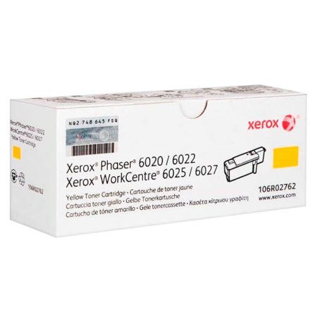 Toner Xerox 106R02762 Yellow 1,000 páginas