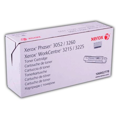 Toner Xerox 106R02778 Negro 3,000 páginas