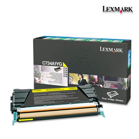 Tóner Lexmark C734A1YG Yellow 6,000pag