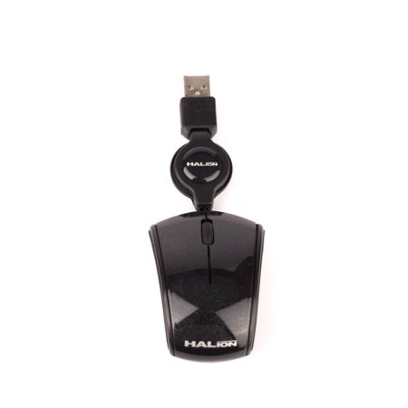 Mouse Halion Avenger Mini Ha-480 Black Retractil