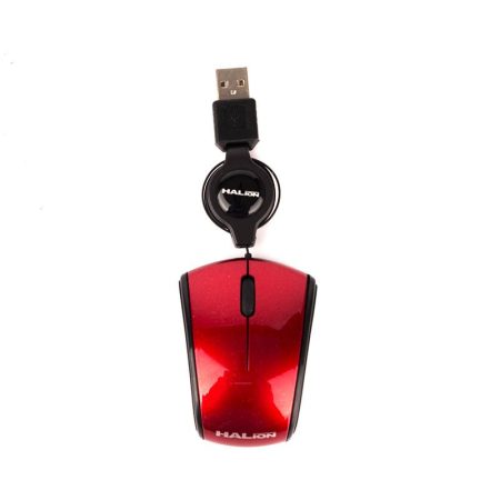 Mouse Halion Avenger Mini Ha-480 Red Retractil