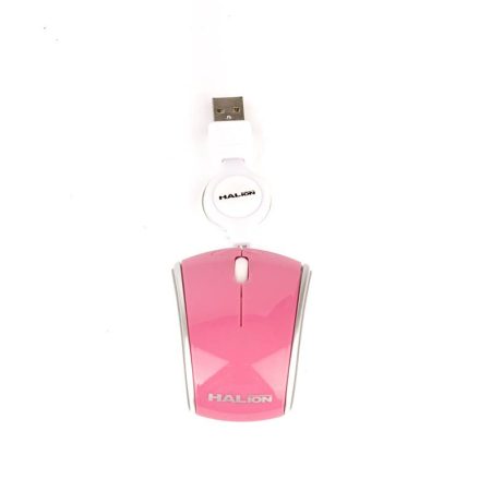 Mouse Halion Avenger Mini Ha-480 Pink Retractil