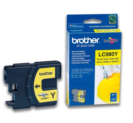 Tinta Brother LC-980Y Yellow 260 paginas