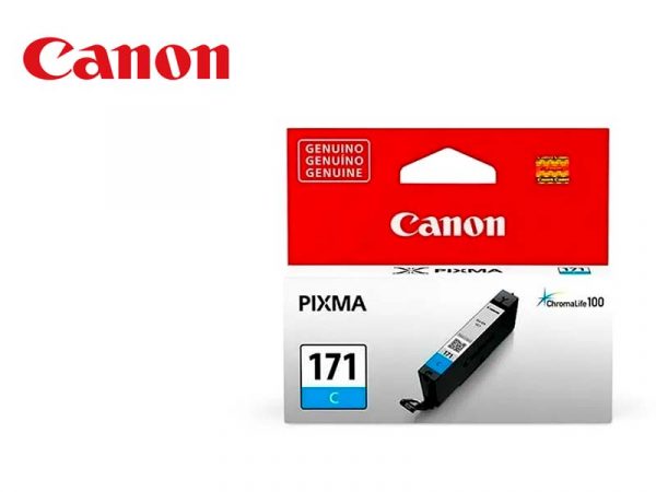 Tinta Canon CLI-171 Cyan 6.5ML 300Pag. MG5710 MG6810 - Imagen 3