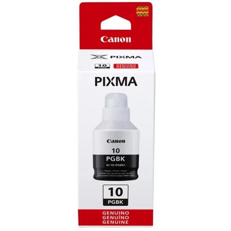 Tinta Canon GI-10BK Negro 170ML 8,300 Pag.  Pixma G5010