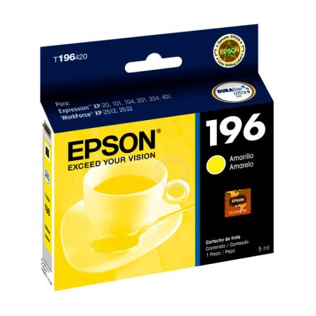 Tinta Epson T196420 (196) Yellow 290 Pag