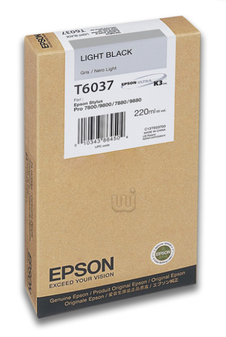 Tinta Epson T603700 Light Black (220ML)