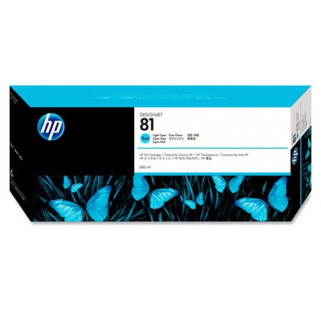 Tinta HP C4934A (81) Light Cyan 680ML DesignJet 5500