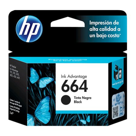 Tinta Hp F6V29AL (664) Negro 120Pag.