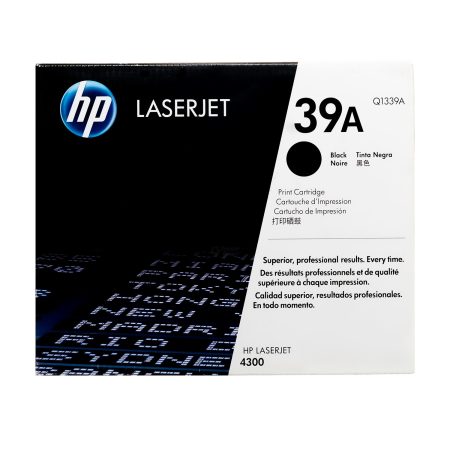 Tóner Hp 39A (Q1339A) Negro 18,000 Pag LaserJet Pro 4300