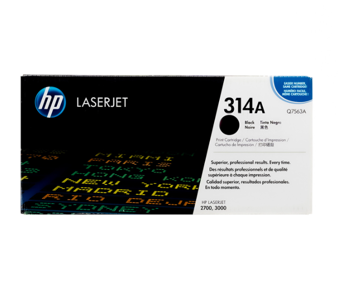 Tóner Hp 314A (Q7560A) Negro 6,500 Pag LaserJet 2700