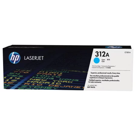 Toner Hp 312A (CF381A) Cyan 2,700 Pag LaserJet Pro 400 color