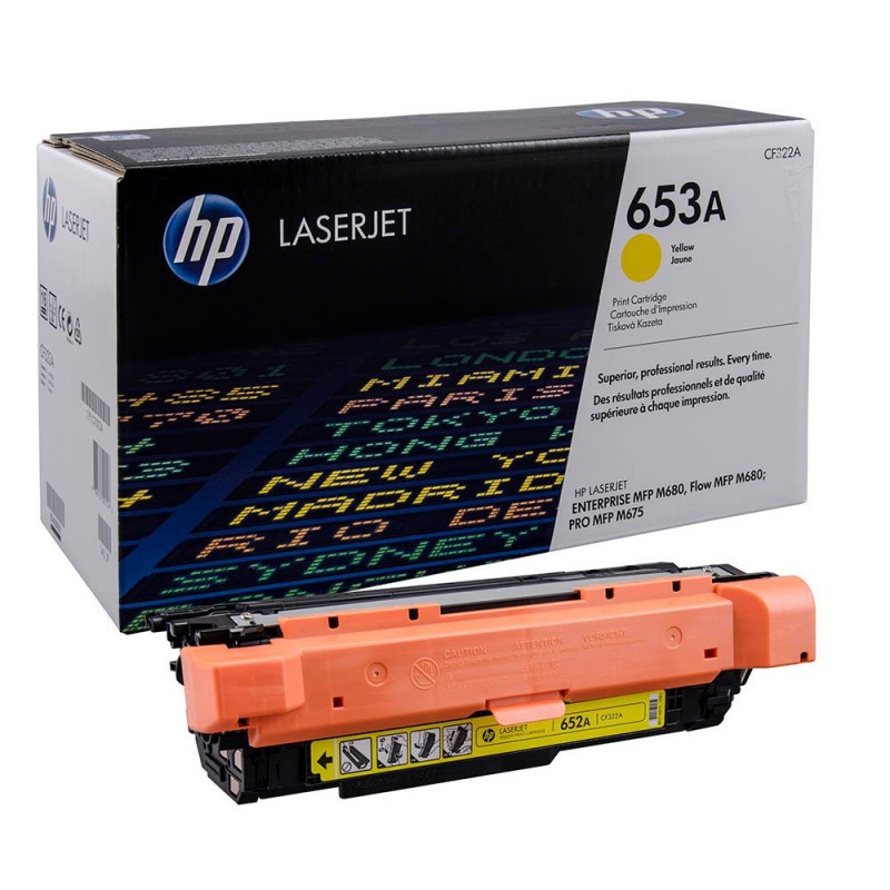 Tóner Hp 653A (CF322A) Yellow 16,500 Pag Color LaserJet Enterprise Flow M680z - Imagen 2