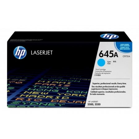 Toner Hp 645A (C9731A) Cyan 12,000 Pag Laserjet 5500dn