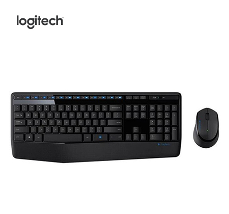 Teclado Logitech + Mouse MK345 Wireless USB SP Black (920-007820)