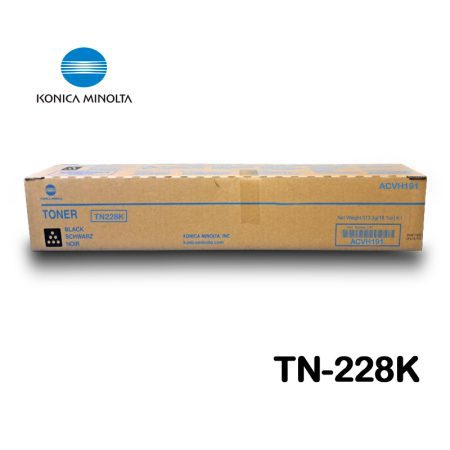 Toner Konica Minolta Tn-228K Black Bizhub C-266I, 286i 24,000 Paginas