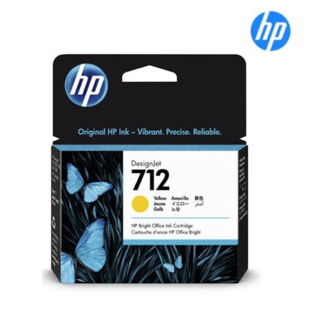 CARTUCHO DE TINTA HP 712A YELLOW (3ED69A)